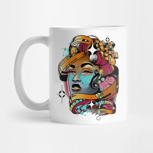 face and pill Mug